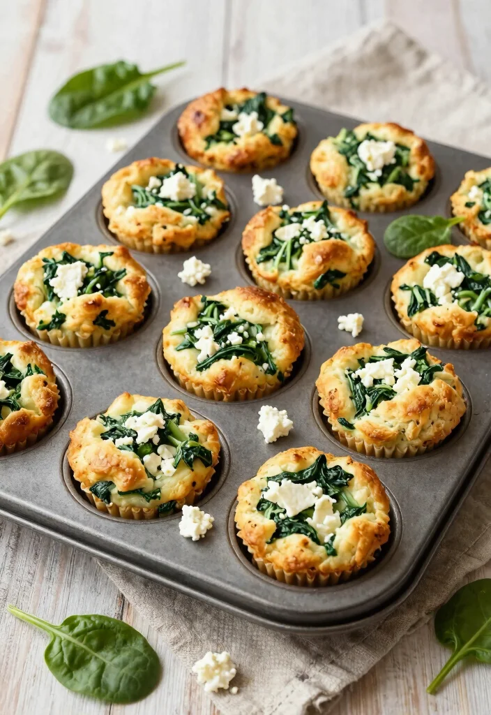 12 Healthy Egg Recipes for Easy Protein-Packed Meals - 3. Spinach and Feta Egg Muffins