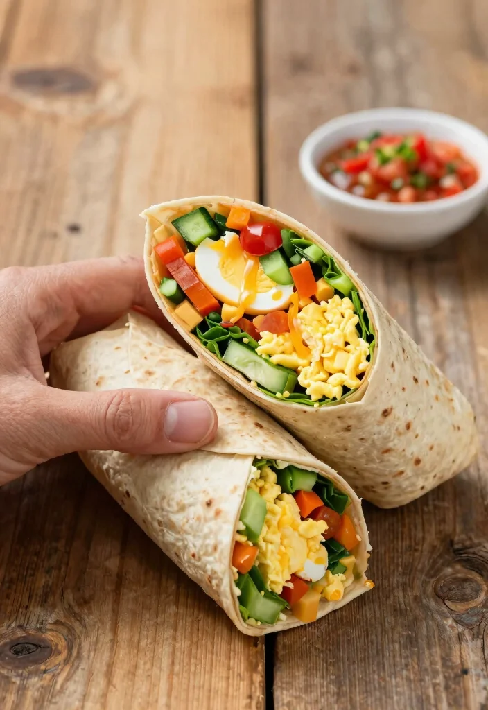 12 Healthy Egg Recipes for Easy Protein-Packed Meals - 9. Egg and Veggie Wrap