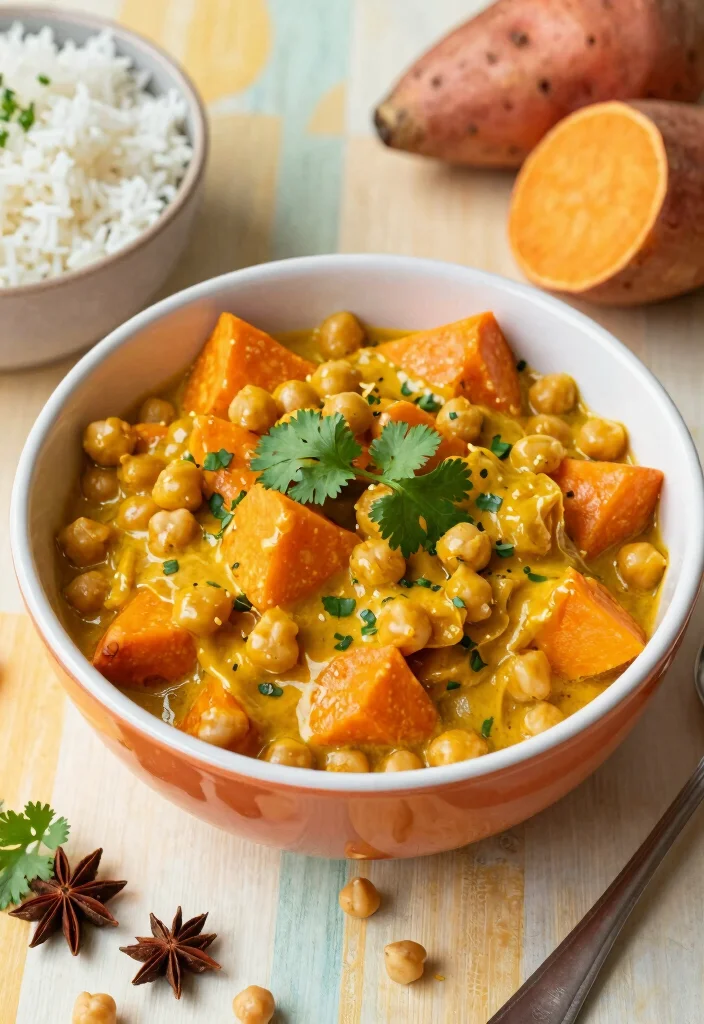 12 Healthy Instant Pot Recipes for Fast Nutritious Dinners - 6. Curried Sweet Potato and Chickpeas