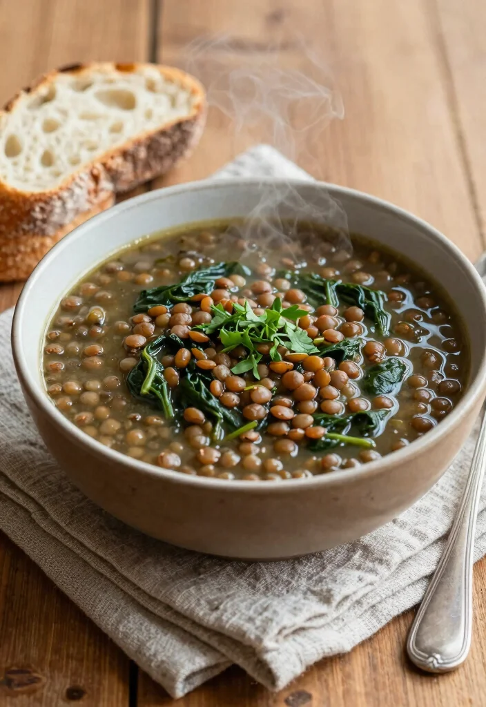 12 Healthy Lunch Recipes for Easy Balanced Midday Meals - 4. Lentil & Spinach Soup
