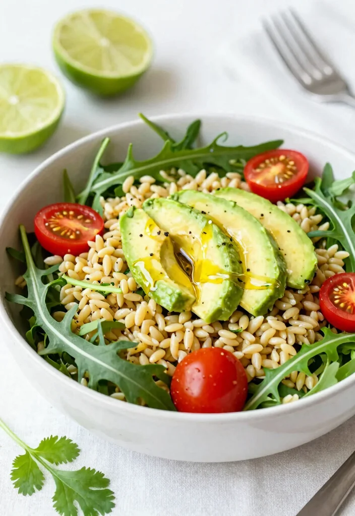 12 Healthy Orzo Recipes for Light Flavor-Packed Meals - 6. Orzo Salad with Arugula and Avocado
