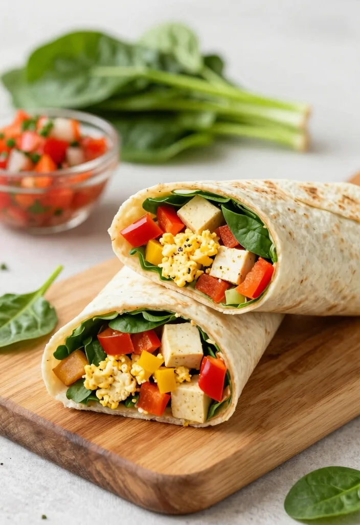 12 Healthy Tofu Recipes for Easy High-Protein Meals - 3. Tofu Scramble Breakfast Wrap