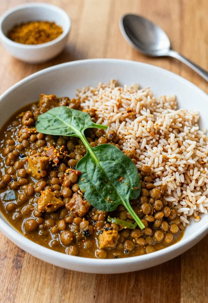 12 High-Fiber Dinner Recipes for Easy Gut-Friendly Meals - 3. Lentil Curry with Spinach