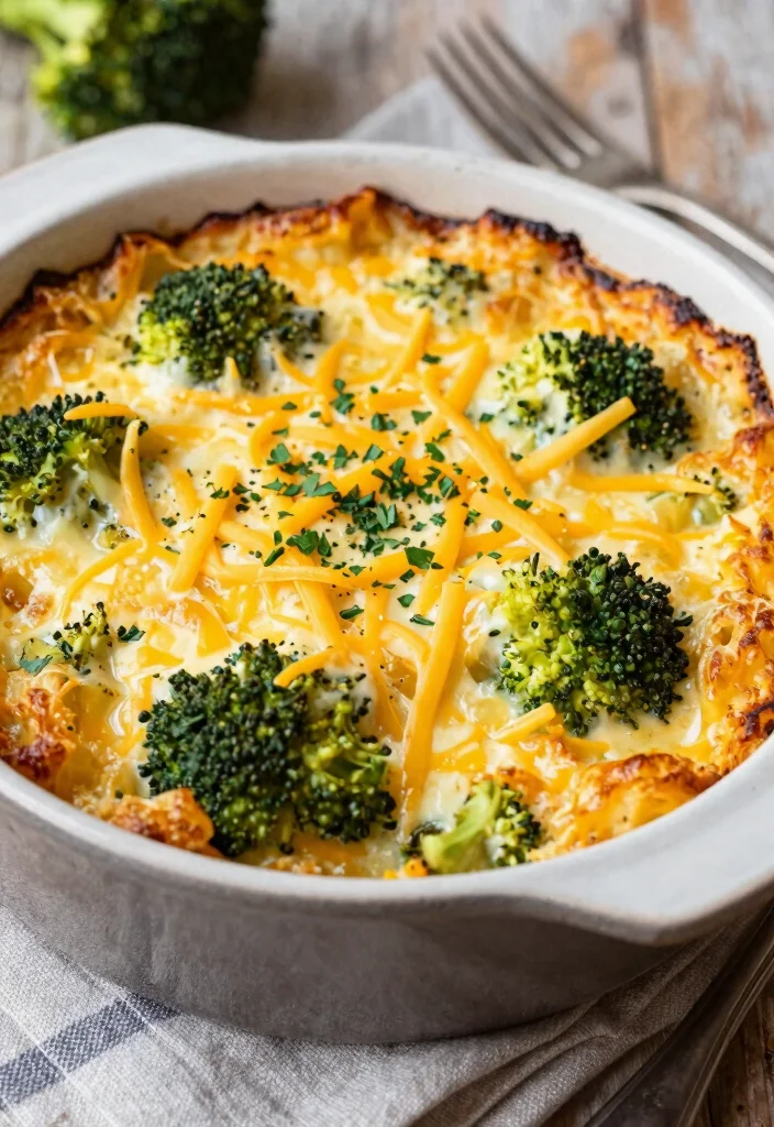 12 Keto Side Dish Recipes for Easy Low-Carb Meal Pairings - 6. Broccoli Cheddar Cheese Casserole