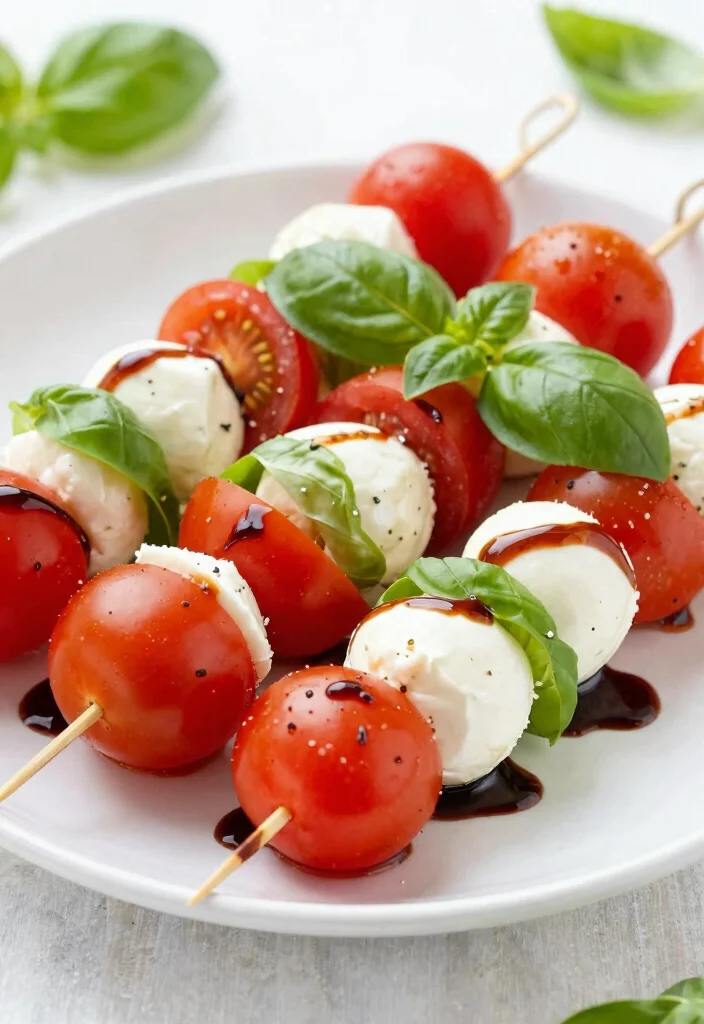 12 Keto Side Dish Recipes for Easy Low-Carb Meal Pairings - 9. Caprese Salad Skewers