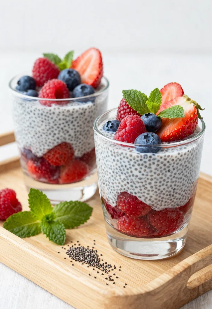 12 Low-Calorie Vegan Recipes for Light Fresh Everyday Meals - 10. Fresh Berry Chia Pudding