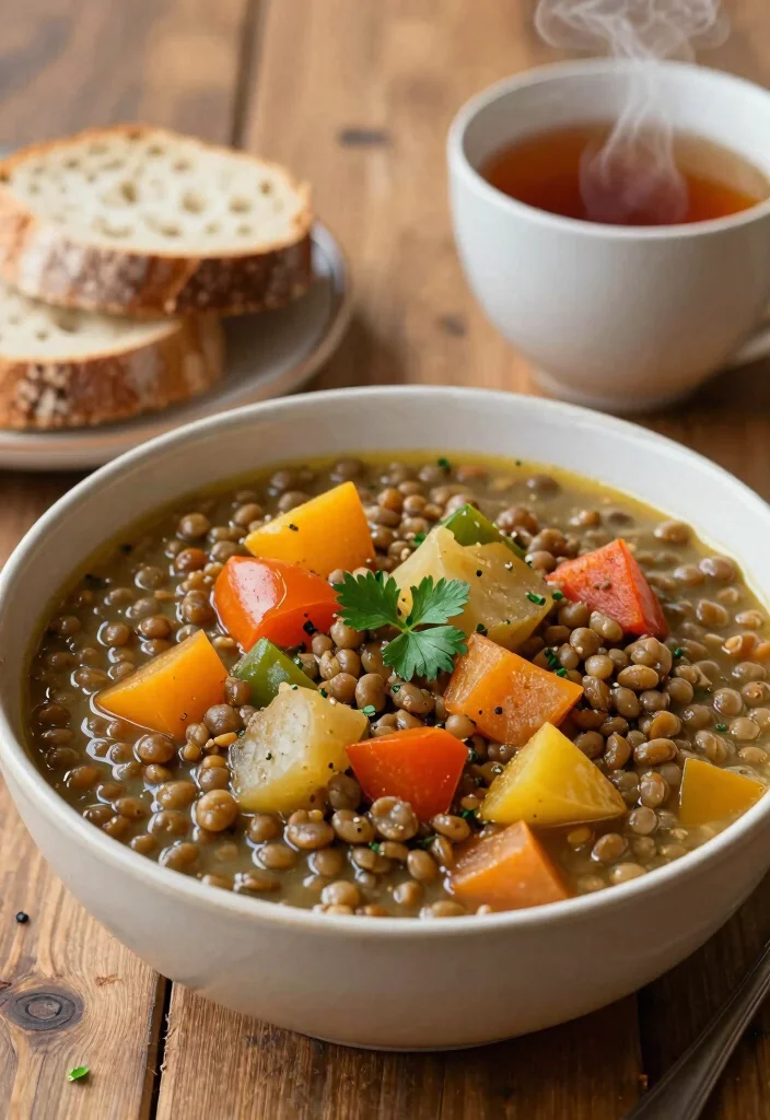 12 One-Pot Vegan Recipes for Easy Minimal-Cleanup Dinners - 5. Lentil and Vegetable Stew