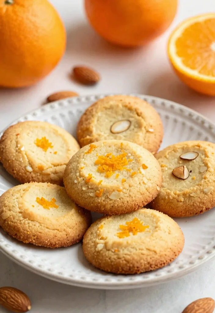12 Orange Dessert Recipes for Bright Fresh Citrus-Forward Sweets - 4. Orange Almond Cookies