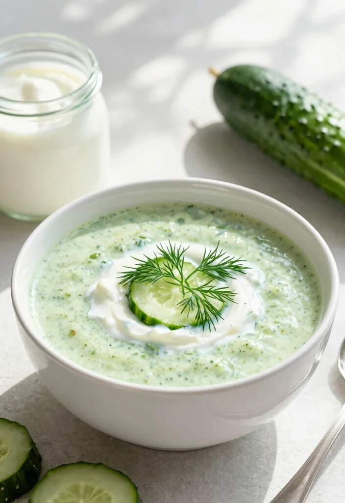 12 Spring Dinner Recipes with Fresh Light Seasonal Flavor - 10. Chilled Cucumber and Yogurt Soup