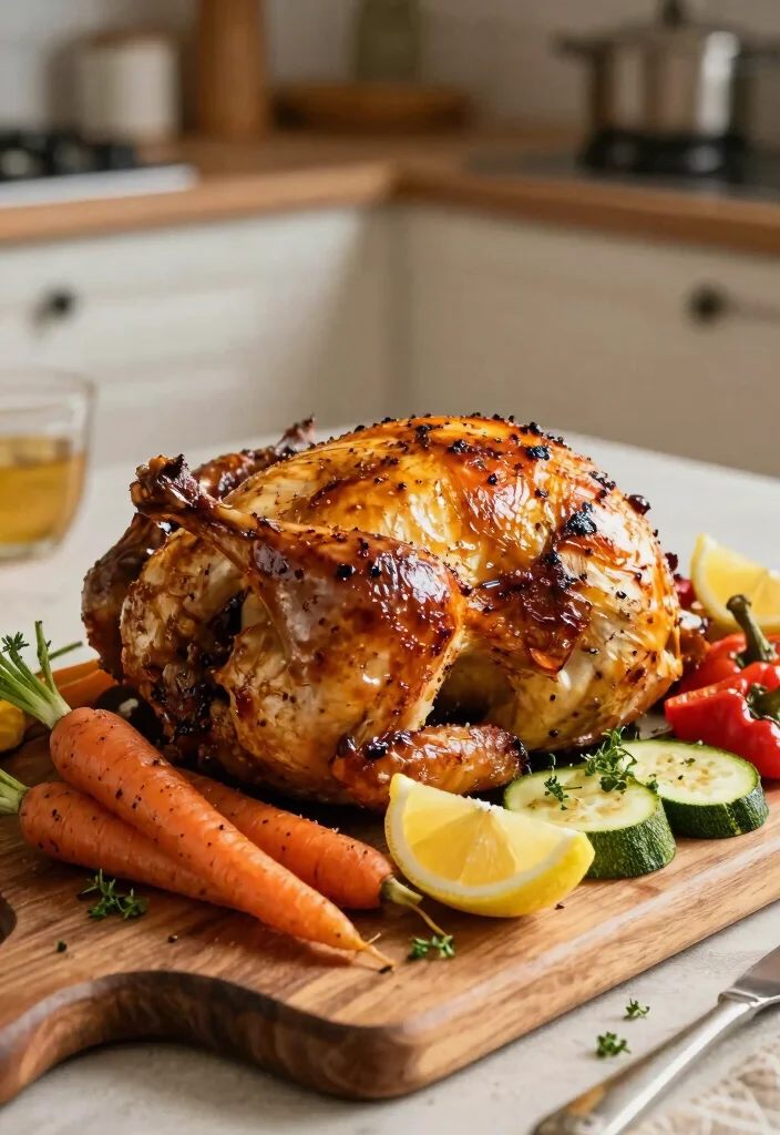 12 Spring Dinner Recipes with Fresh Light Seasonal Flavor - 3. Lemon Garlic Roasted Chicken with Veggies