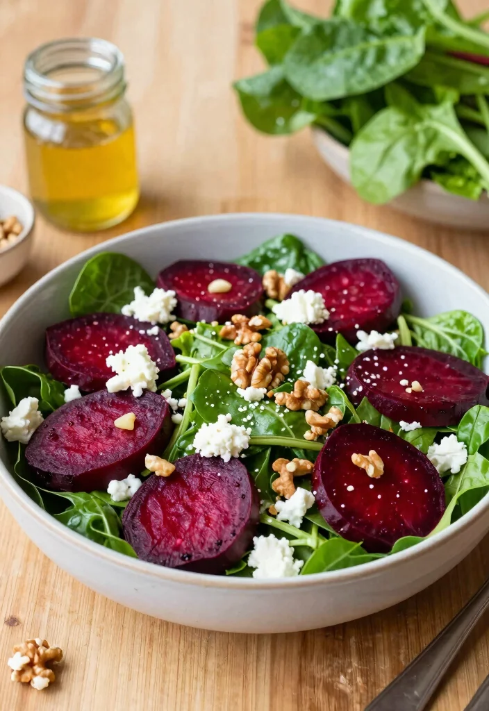 12 Spring Dinner Recipes with Fresh Light Seasonal Flavor - 9. Roasted Beet and Goat Cheese Salad