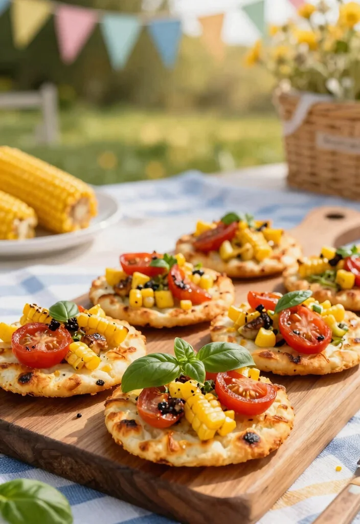 12 Summer Dinner Recipes for Light Fresh Seasonal Cooking - 9. Roasted Corn and Tomato Flatbreads