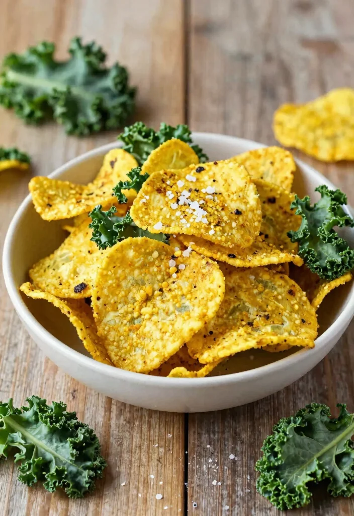12 Vegan Kale Recipes for Fresh Nutrient-Rich Meals - 5. Baked Kale Chips with Nutritional Yeast