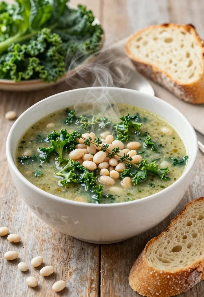 12 Vegan Kale Recipes for Fresh Nutrient-Rich Meals - 6. Kale and White Bean Soup