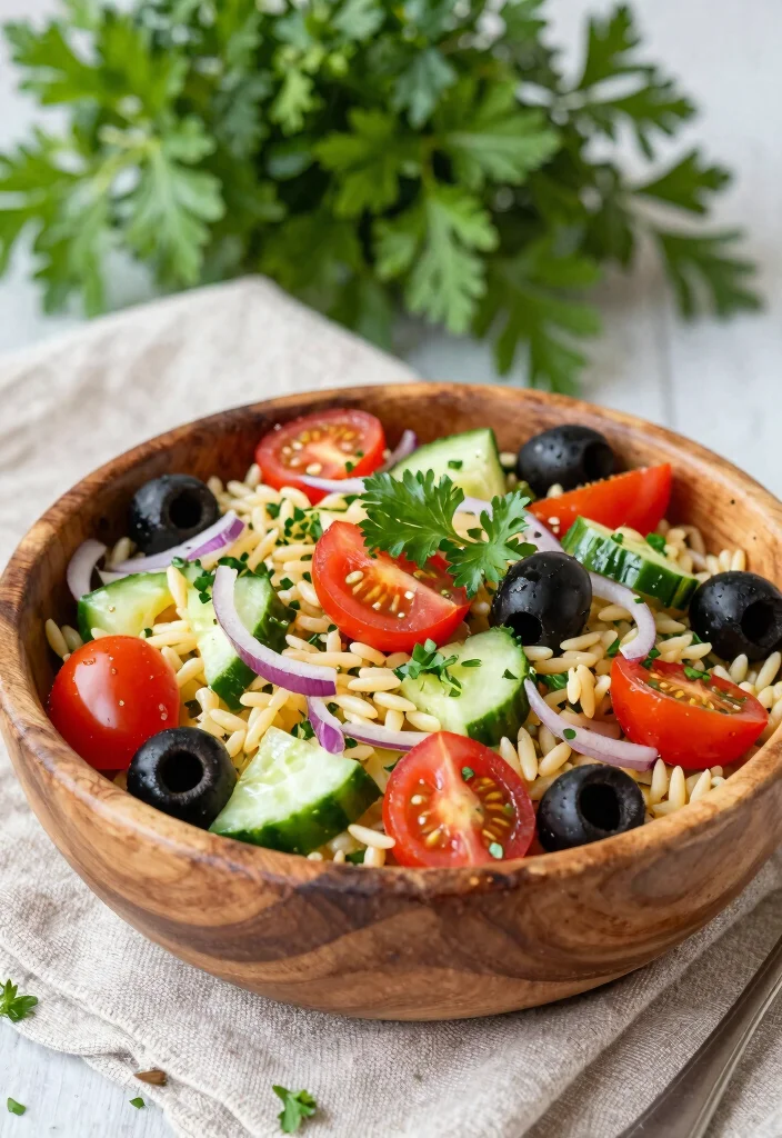 12 Vegan Orzo Recipes for Easy Fresh Plant-Based Meals - 1. Mediterranean Orzo Salad