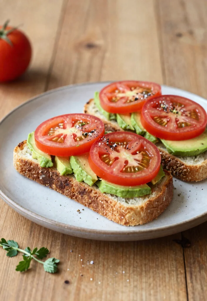 14 Clean Eating Recipes for Simple Fresh Healthy Meals - 13. Avocado Toast with Tomato
