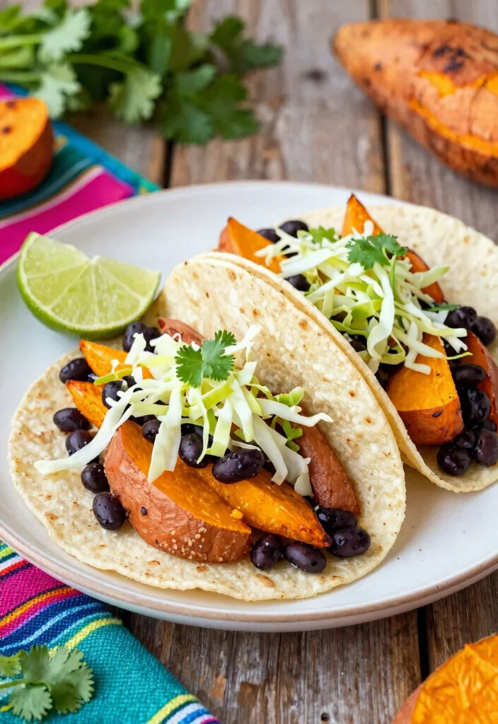 14 Clean Eating Recipes for Simple Fresh Healthy Meals - 2. Sweet Potato and Black Bean Tacos