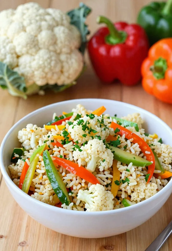 14 Clean Eating Recipes for Simple Fresh Healthy Meals - 7. Cauliflower Rice Stir-Fry