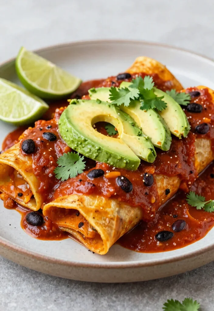 14 Vegetable Dinner Recipes for Easy Fresh Weeknight Meals - 11. Sweet Potato and Black Bean Enchiladas