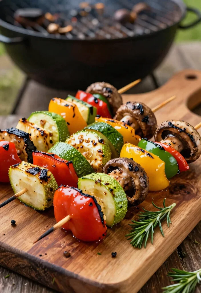 14 Vegetable Dinner Recipes for Easy Fresh Weeknight Meals - 9. Grilled Vegetable Skewers